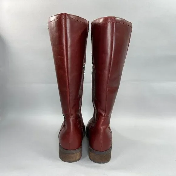 UGG Dahlen Stout Boots Women's Size 10 Tall Leather Fully Insulated Riding Boots - Picture 7 of 16